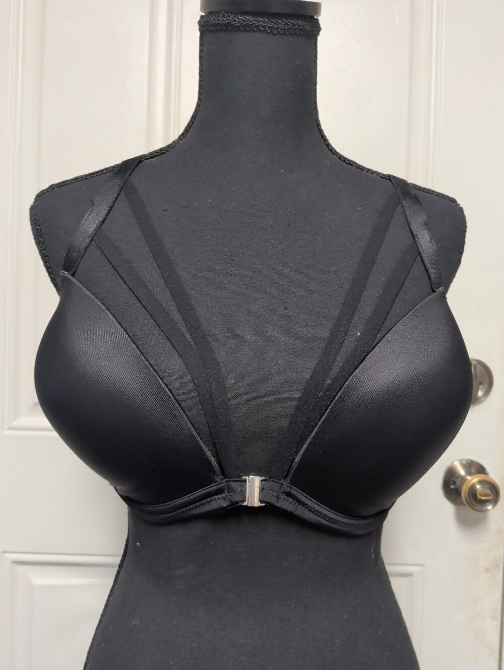 Pour Moi Contradiction Strapped Front Close T-Shirt Bra 50012 32ff BLACK
